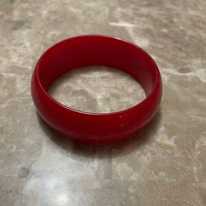 Vintage Red Bangle Bracelet